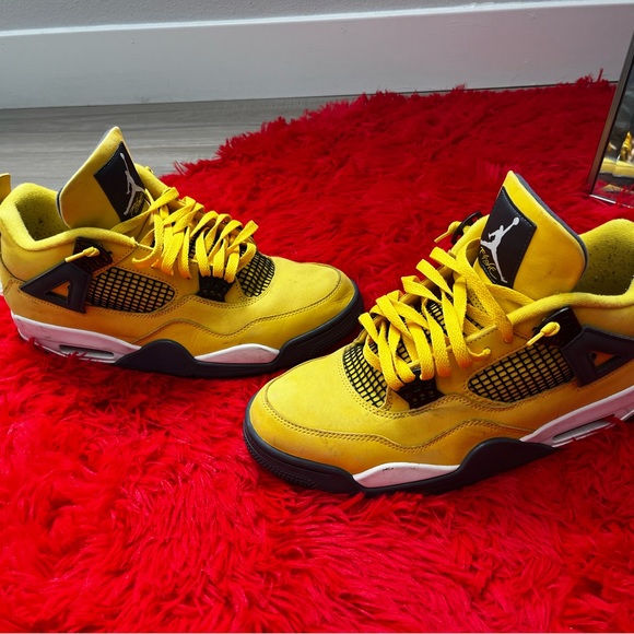Jordan Retro 4 Lightning. Used, 100% Authentic. - Picture 3 of 5